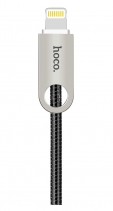 Кабель USB Hoco U8 Lightning Металлический 1M (Серый)