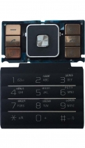 Клавиатура Sony Ericsson C905 русифицированная (Чёрно-золотая)
