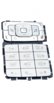 Клавиатура для Nokia N75 русифицированная (Серебряная)