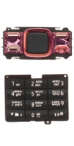 Клавиатура Nokia 7100 Supernova Русифицированная (Красная)