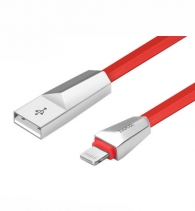 Кабель для Apple iPhone, iPad, iPod Hoco X4 Zinc Rhombic Lightning Cable 1.2m (Красный)