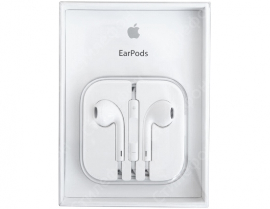 Наушники Apple EarPods с пультом дистанционного управления и микрофоном (Оригинал)