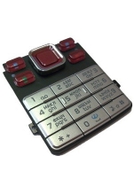 Клавиатура Nokia 6300 Русифицированная (Красная)