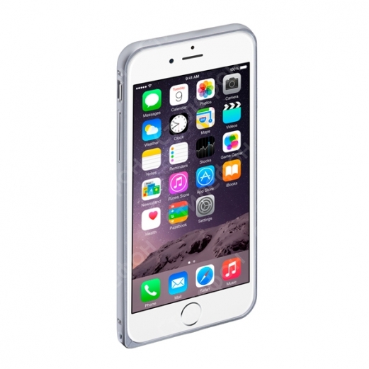 Чехол металлический бампер для iPhone 6s iAlumin (Серебро)