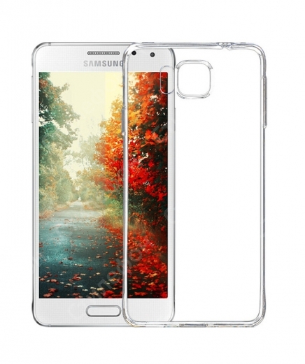 Чехол силиконовый для Samsung Galaxy Alpha SM-G850F ультратонкий (Прозрачный)