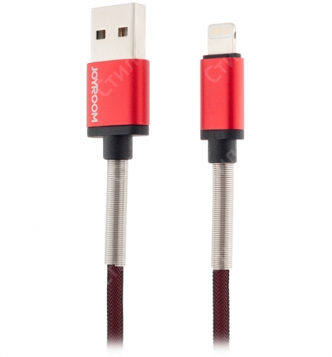 Усиленный Кабель USB Joyroom Explorer Series Lightning 1.2м S-M323 (Черно-красный)