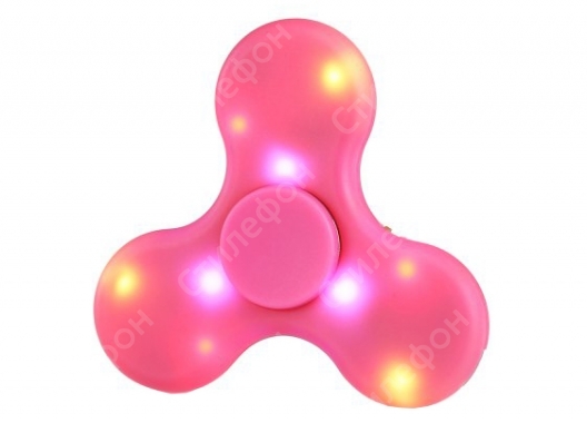 Спиннер Музыкальный с Bluetooth и LED подсветкой (Розовый)