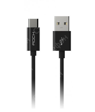Кабель USB Type C Rock С1 Cable 1m (Черный)