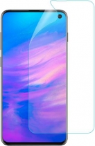 Стекло защитное гибридное Ainy Hybrid Protective Glass 0.15мм для Samsung Galaxy S10E / Lite (Чёрное)