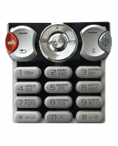 Клавиатура Sony Ericsson W810i Русифицированная (Серебряная)