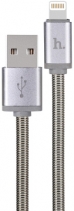 USB Кабель Hoco U5 Lightning для Apple Полностью Металлический 1.2M (Серый)