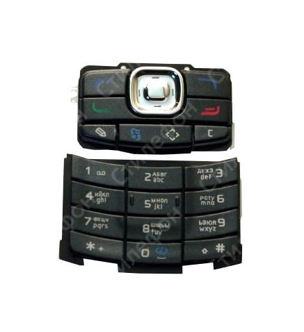 Клавиатура для Nokia N80 русифицированная (Черная)