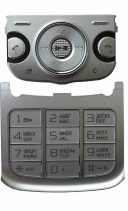 Клавиатура Sony Ericsson W760 Русифицированная (Серебряная)