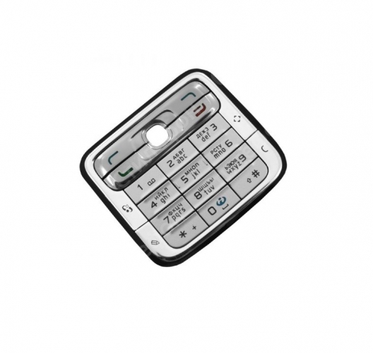 Клавиатура для Nokia N73 русифицированная (Белая)