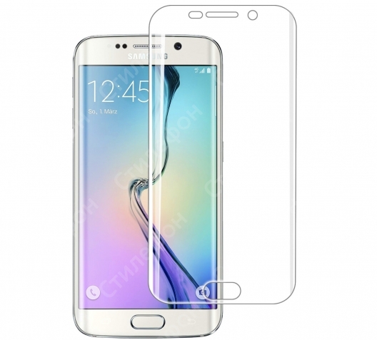 Защитная пленка 3D 360º для Samsung Galaxy S6 Edge SM-G925F на весь экран (Прозрачная)