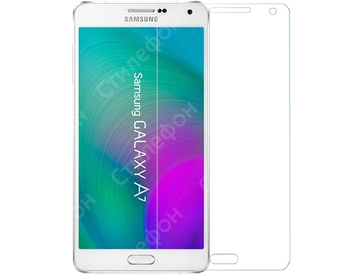 Защитное стекло Samsung Galaxy A7 противоударное (Бронированное)
