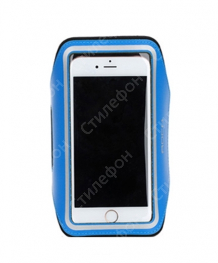 Чехол Rock Slim Sport Armband на руку для бега — iPhone 5 / 6 / 7 / 8 для средних моделей до 4,7" (Синий)