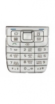 Клавиатура для Nokia E51 русифицированная (Серебряная)