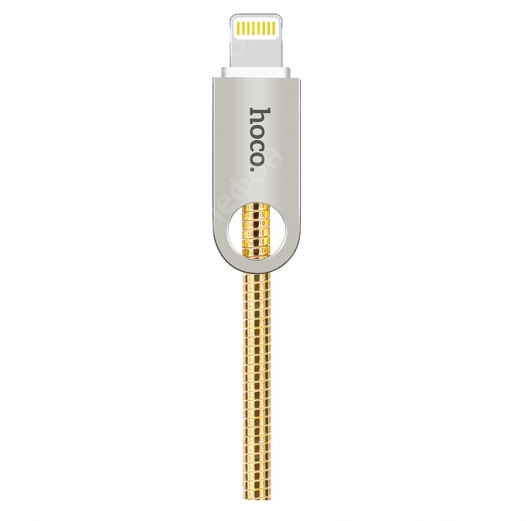 Кабель USB Hoco U8 Lightning Металлический 1M (Золотой)