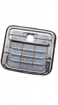 Клавиатура для Nokia N73 русифицированная (Серебряная)