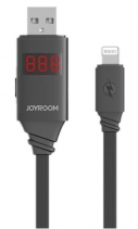 USB Кабель для iPhone Joyroom Automatic Intelligent Lightning Data Cable с дисплеем JR ZS200 (Черный)