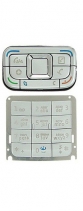 Клавиатура для Nokia E65 русифицированная (Серебряная)