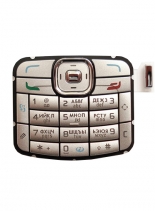 Клавиатура для Nokia N70 русифицированная (Серебро)