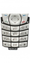 Клавиатура Nokia 6610 Русифицированная (Серебряная)