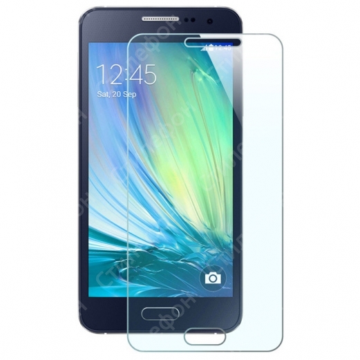 Защитное стекло Samsung Galaxy A3 A300 закаленное (Бронированное)