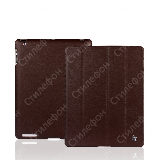 Чехол для iPad 2 / 3 / 4 кожаный смарт кейс Jison (Кофе коричневый)