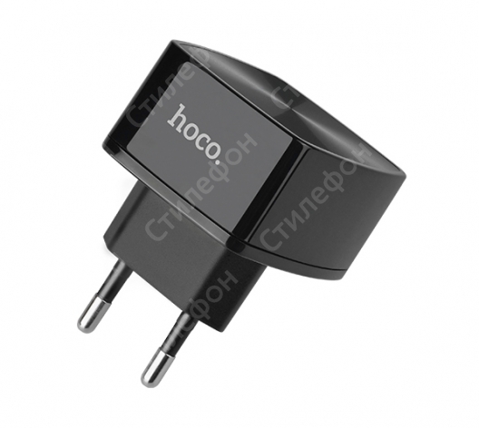 Сетевое зарядное устройство Hoco C26A Mighty Power Double Port Charger (Черное)