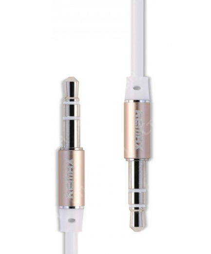 Кабель AUX Remax Audio Cable 3.5mm L200 2M (Золотой)