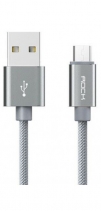 Кабель Rock Metal Micro USB Cable 100сm (Черный)
