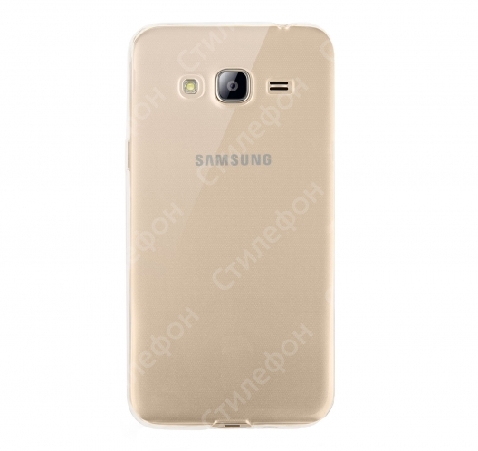 Чехол силиконовый для Samsung Galaxy J3 (2016) SM-J320F/DS ультратонкий (Прозрачный)