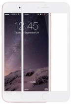 Защитное стекло iPhone 6s бронированное на весь экран (Белое)