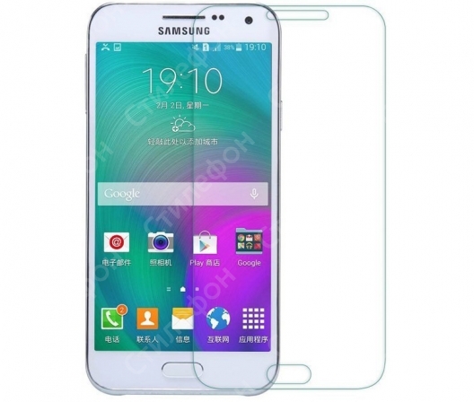 Защитное стекло для Samsung Galaxy E7 E700 бронированное (Закруглённое)