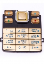 Клавиатура Nokia 6300 русифицированная (Золотая)