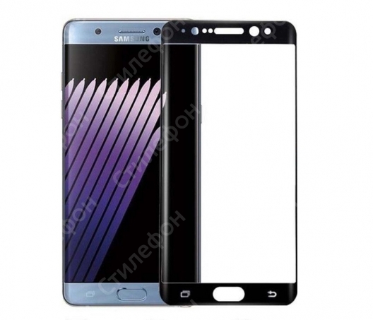 Защитное стекло 3D на весь экран 0.2мм для Samsung Galaxy Note 7 (Черное)
