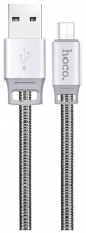 Кабель повышенной прочности Hoco U27 Micro USB (Серебряный)
