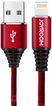 Кабель USB Joyroom Armor Series Fabric Braided Lightning Cable 1.2m L316 (Красный)