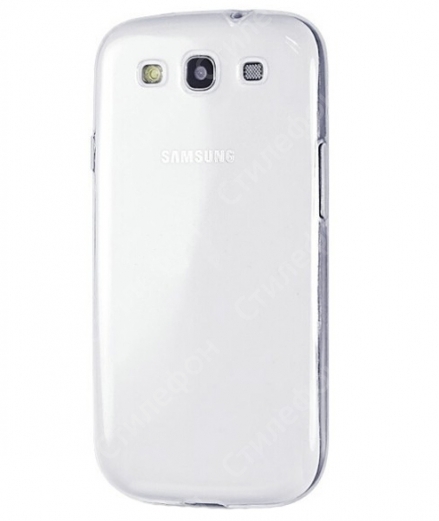 Чехол силиконовый для Samsung Galaxy S3 i9300 ультратонкий (Прозрачный)