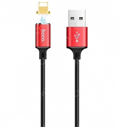 Магнитный кабель Hoco U28 Magnetic Lightning для iPhone (Красный)