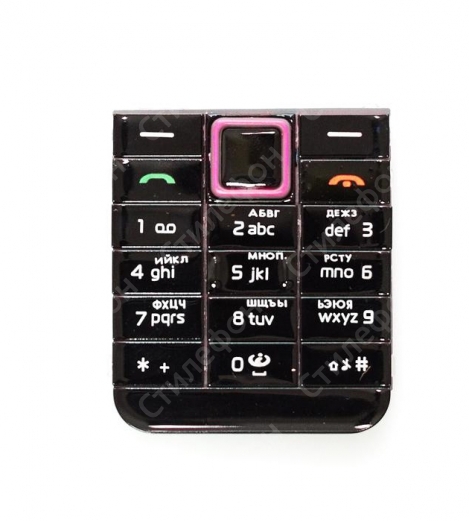 Клавиатура Nokia 3500 Русифицированная (Розовая)