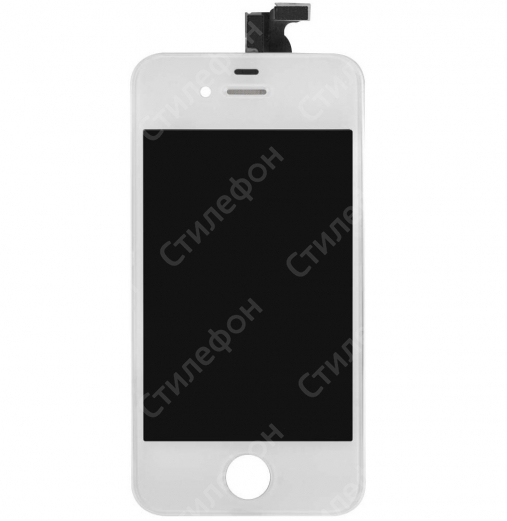 Дисплей iPhone 4S в сборе со стеклом Белый (Оригинал)