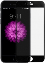 Матовое защитное стекло 0.3мм на весь экран для iPhone 6s Plus (Черное)
