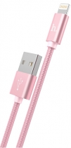 USB Кабель Hoco X2 Knitted Lightning Cable для Apple (Розовое золото)