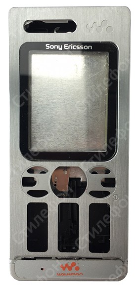 Sony Ericsson W880 - корпус (цвет - черный, оранжевая задняя часть) купить  по цене 750 р. в Челябинске - интернет магазин