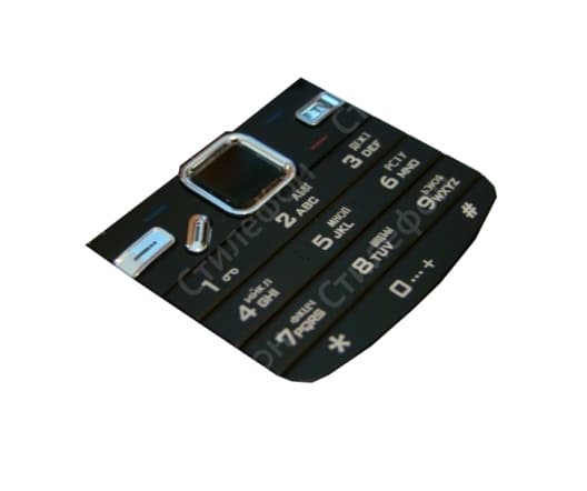 Клавиатура Nokia 6208 Русифицированная (Черная)