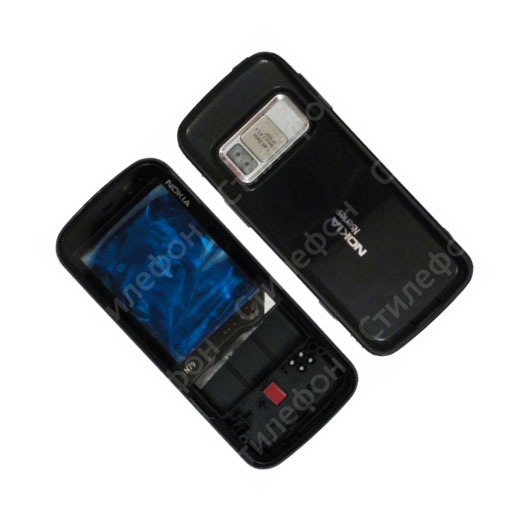 Корпус для Nokia N79 - толко средняя часть и задняя крышка (Черный)