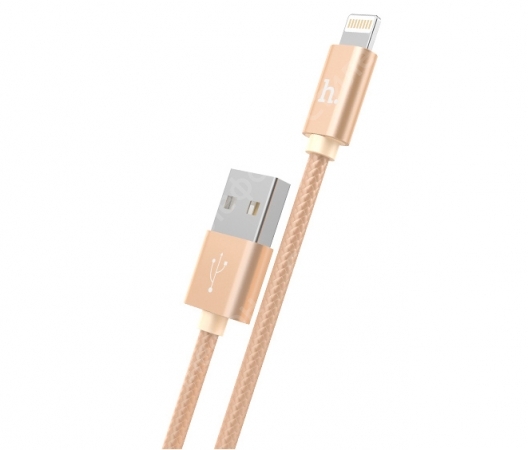 USB Кабель Hoco X2 Knitted Lightning Cable для Apple (Золотой)